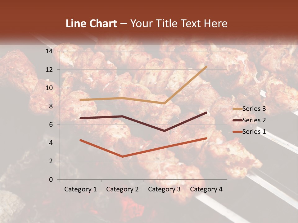 A Bunch Of Meat On A Grill With Tongs PowerPoint Template