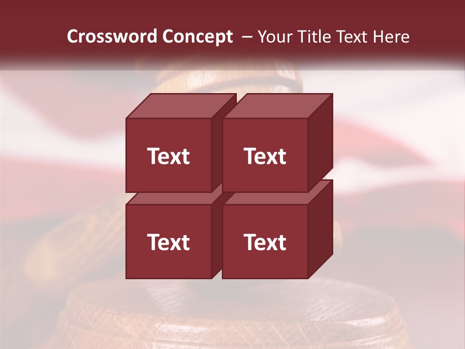 A Wooden Judge's Hammer On Top Of A Wooden Table PowerPoint Template