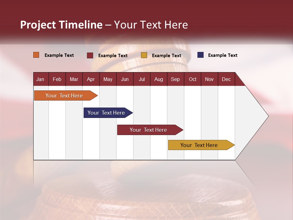 A Wooden Judge's Hammer On Top Of A Wooden Table PowerPoint Template