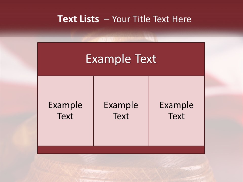 A Wooden Judge's Hammer On Top Of A Wooden Table PowerPoint Template