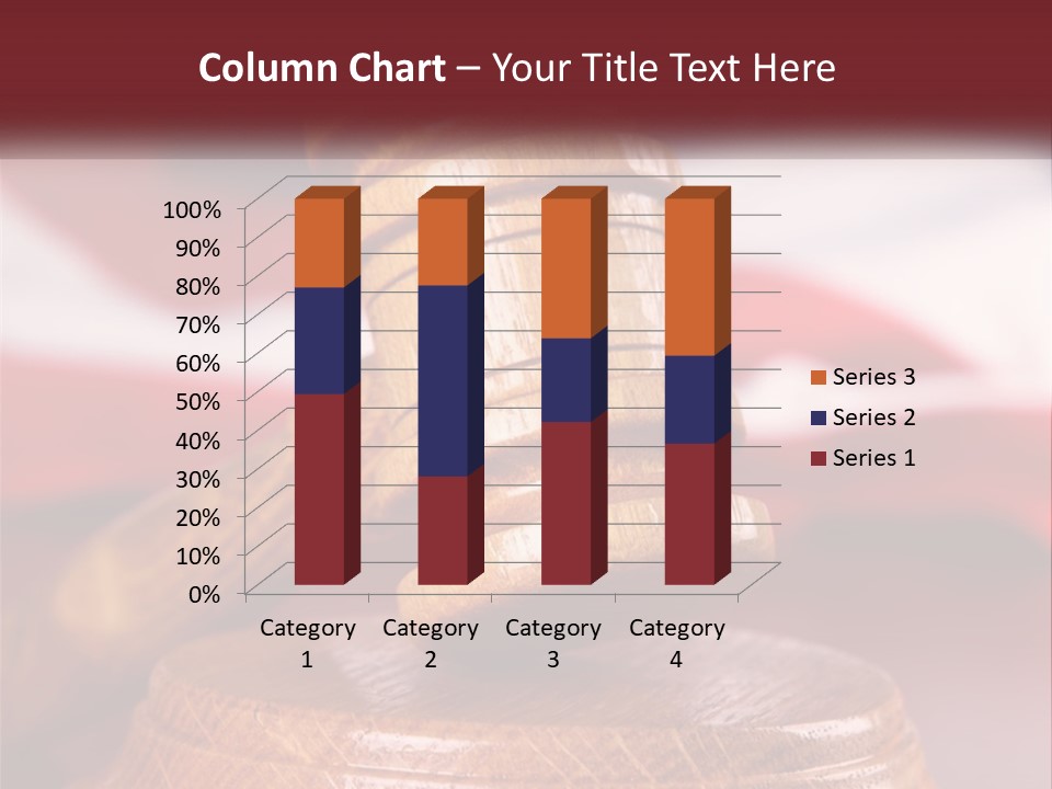 A Wooden Judge's Hammer On Top Of A Wooden Table PowerPoint Template