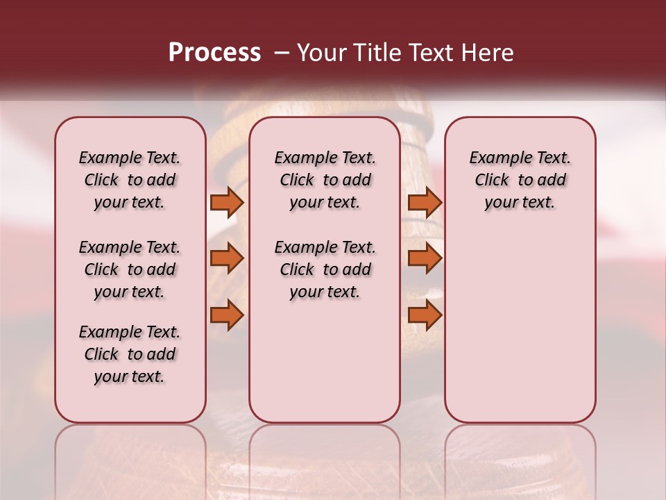 A Wooden Judge's Hammer On Top Of A Wooden Table PowerPoint Template