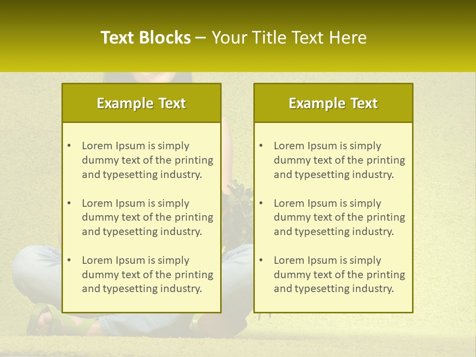 A Woman Sitting On The Floor Holding A Basket Of Fruit PowerPoint Template