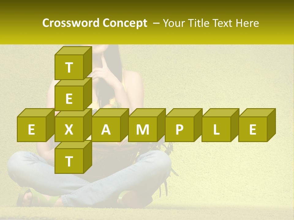 A Woman Sitting On The Floor Holding A Basket Of Fruit PowerPoint Template