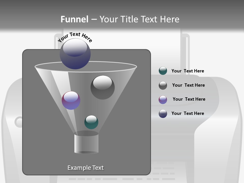 A Black And White Printer On A Gray Background PowerPoint Template