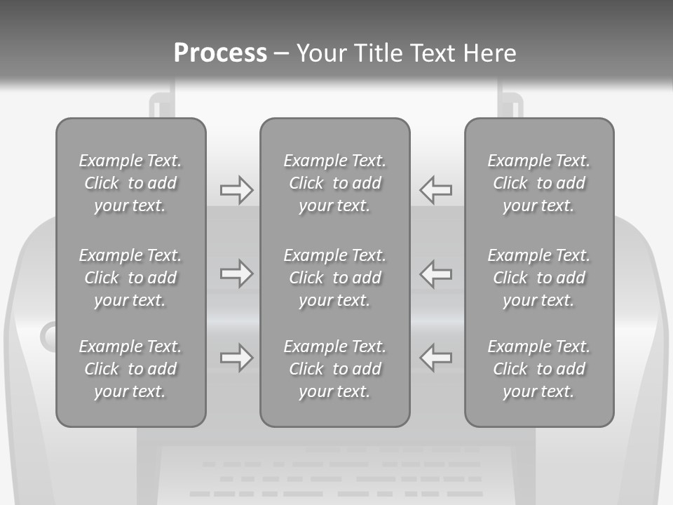 A Black And White Printer On A Gray Background PowerPoint Template