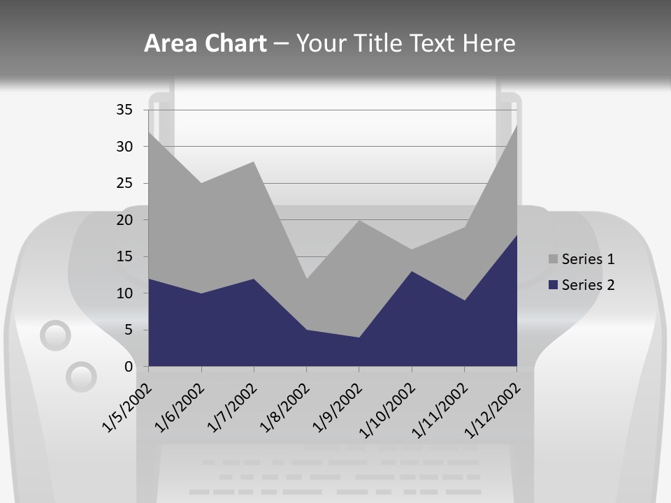 A Black And White Printer On A Gray Background PowerPoint Template