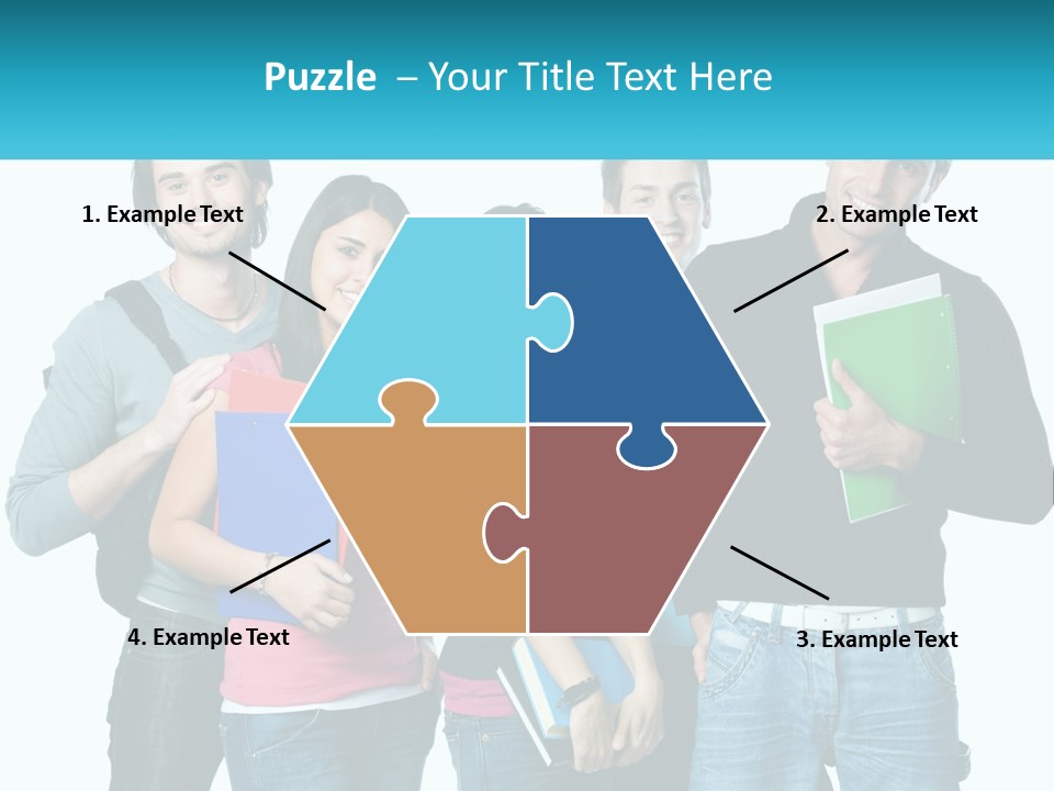 A Group Of People Standing Next To Each Other PowerPoint Template