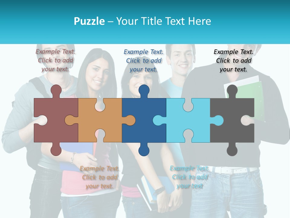 A Group Of People Standing Next To Each Other PowerPoint Template