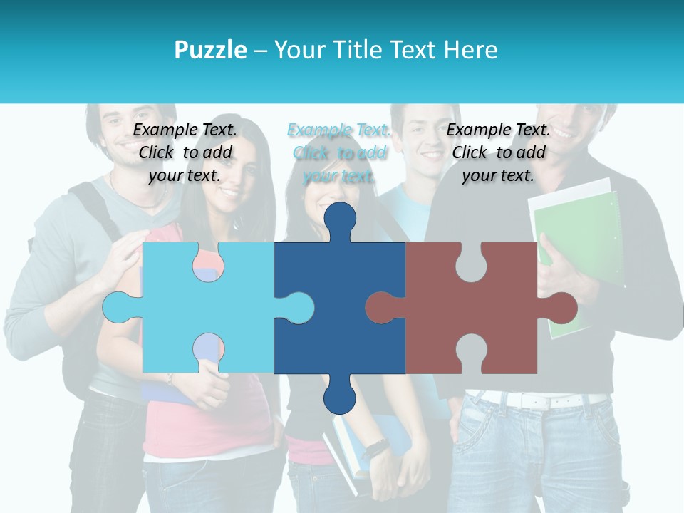 A Group Of People Standing Next To Each Other PowerPoint Template