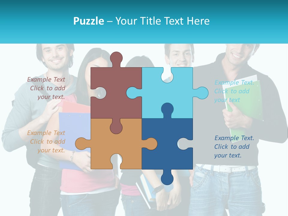 A Group Of People Standing Next To Each Other PowerPoint Template