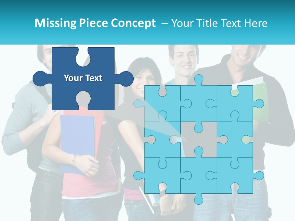 A Group Of People Standing Next To Each Other PowerPoint Template