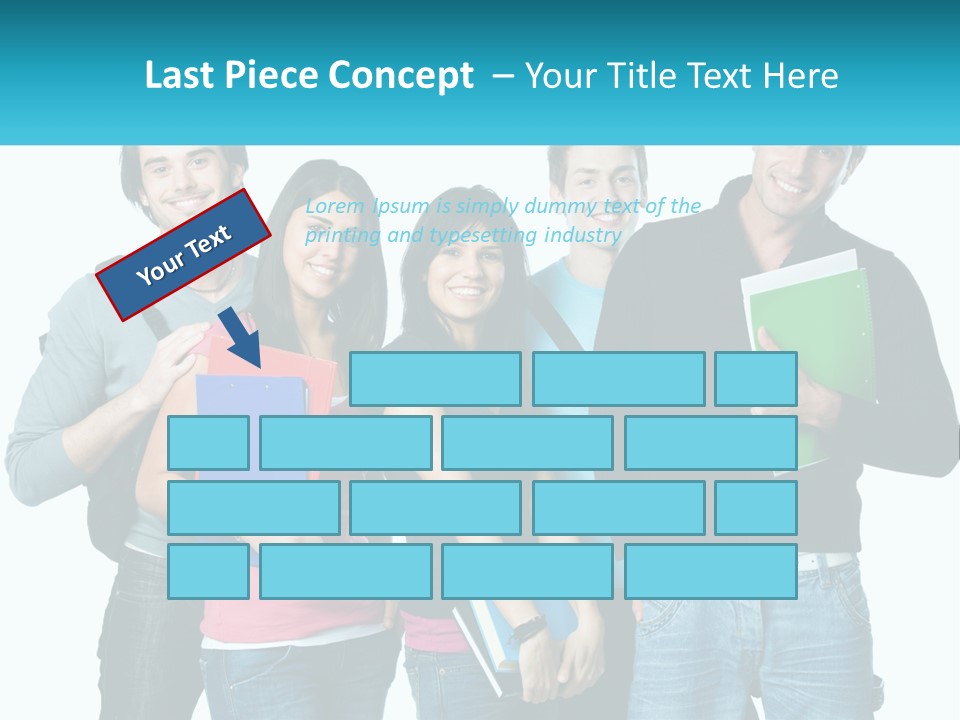 A Group Of People Standing Next To Each Other PowerPoint Template