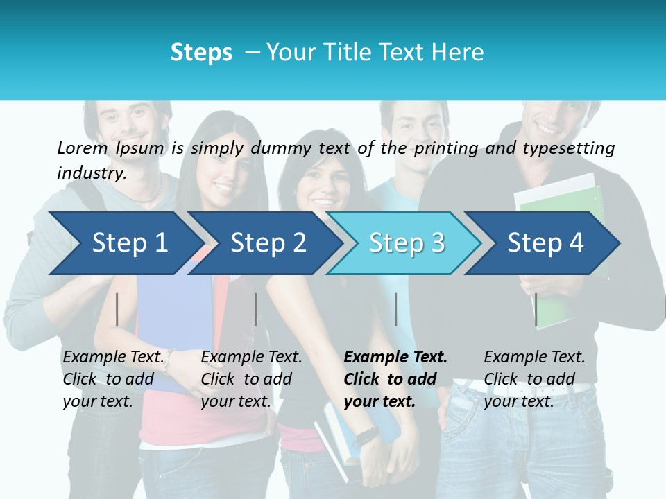 A Group Of People Standing Next To Each Other PowerPoint Template