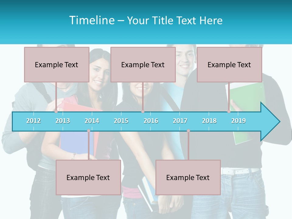 A Group Of People Standing Next To Each Other PowerPoint Template