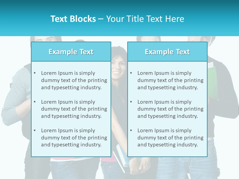 A Group Of People Standing Next To Each Other PowerPoint Template