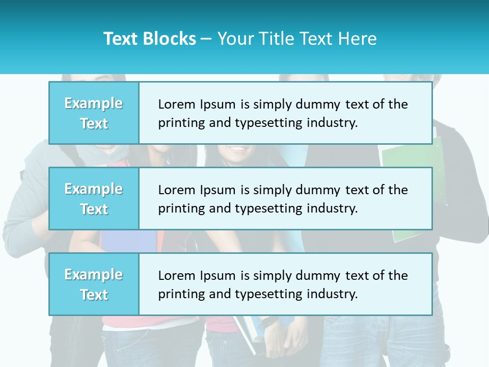 A Group Of People Standing Next To Each Other PowerPoint Template