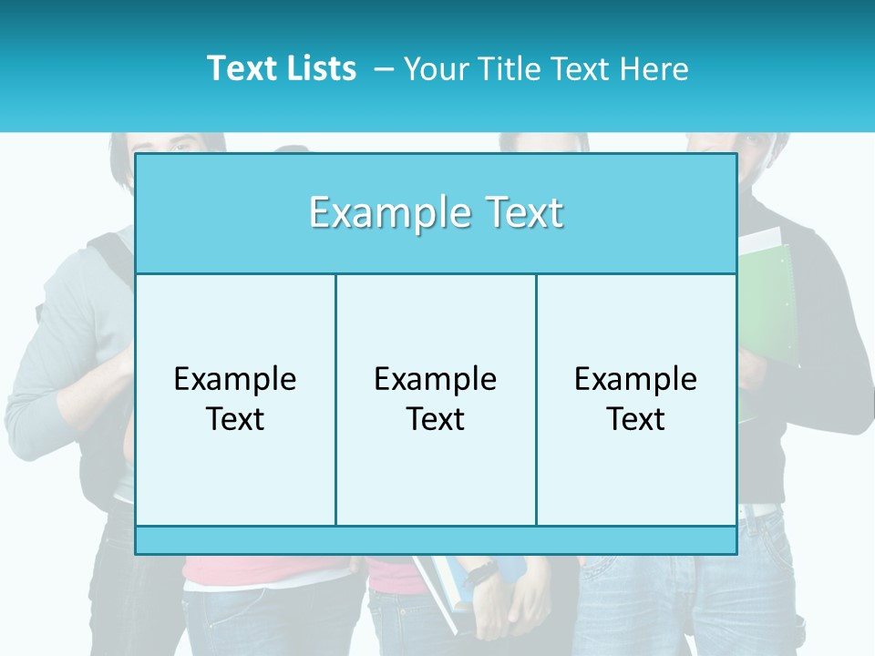 A Group Of People Standing Next To Each Other PowerPoint Template
