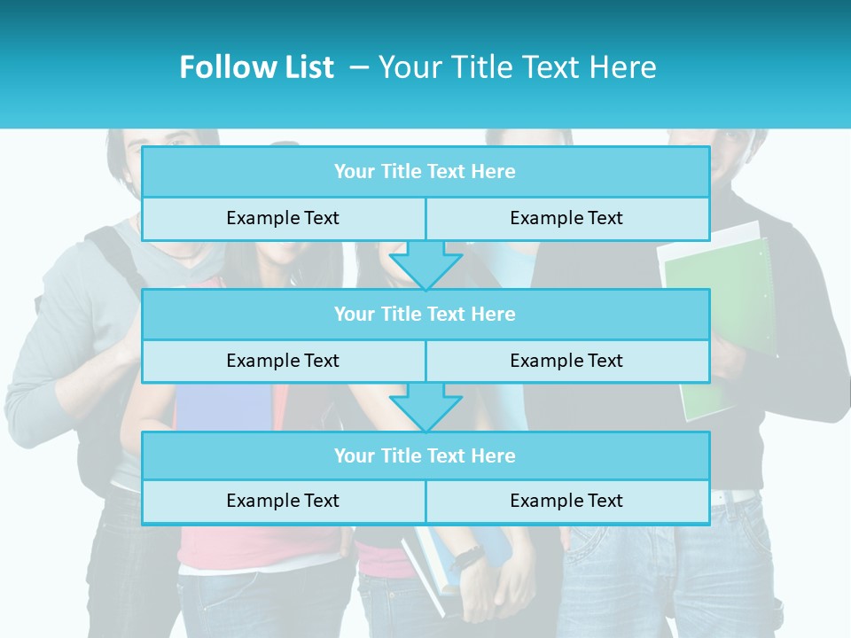 A Group Of People Standing Next To Each Other PowerPoint Template