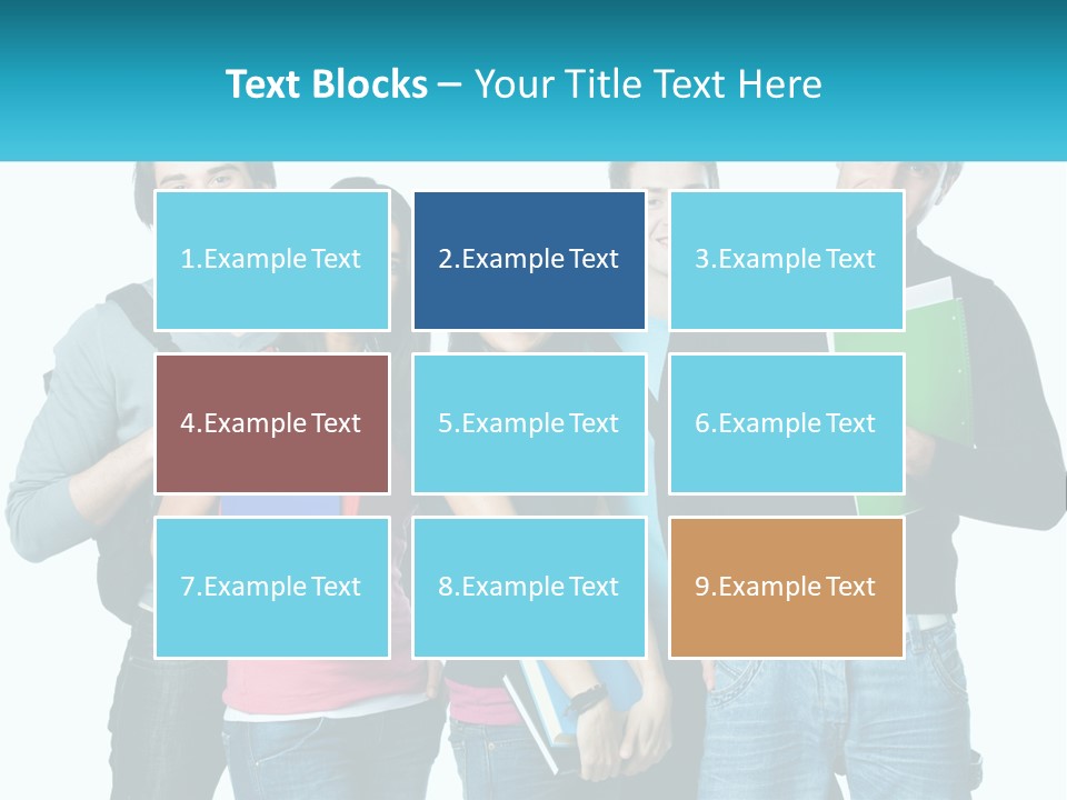 A Group Of People Standing Next To Each Other PowerPoint Template