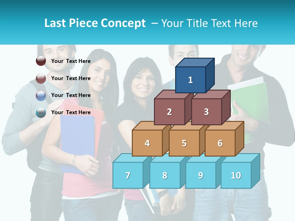 A Group Of People Standing Next To Each Other PowerPoint Template