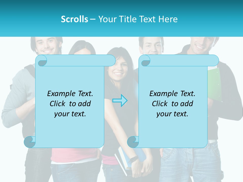 A Group Of People Standing Next To Each Other PowerPoint Template