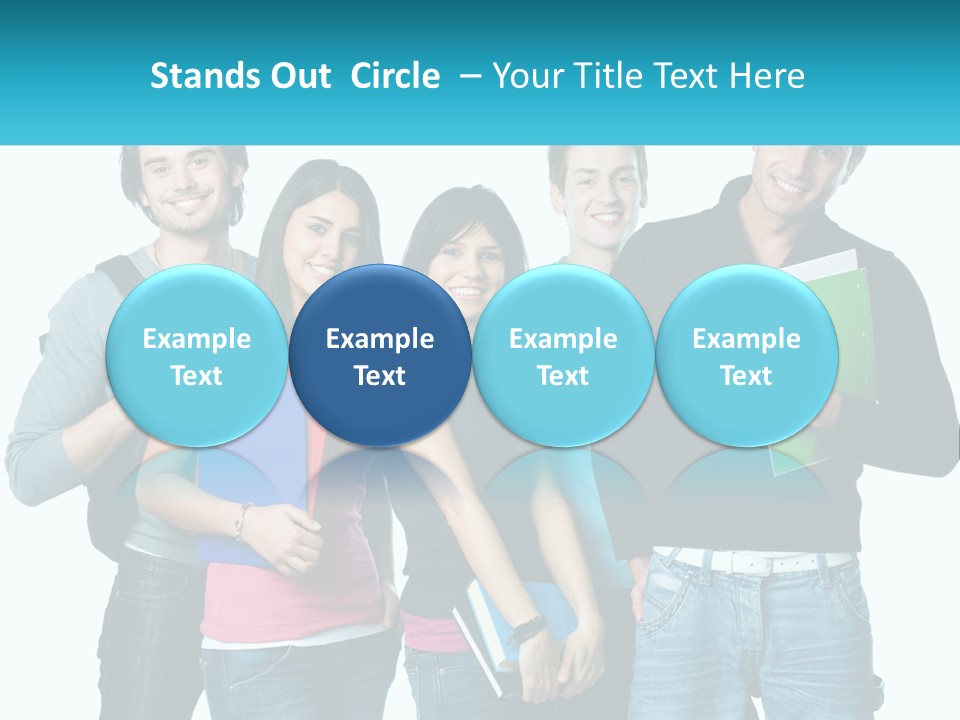 A Group Of People Standing Next To Each Other PowerPoint Template