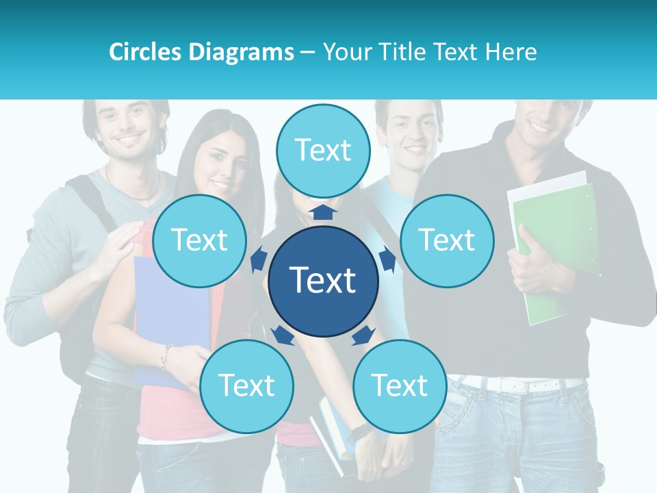 A Group Of People Standing Next To Each Other PowerPoint Template