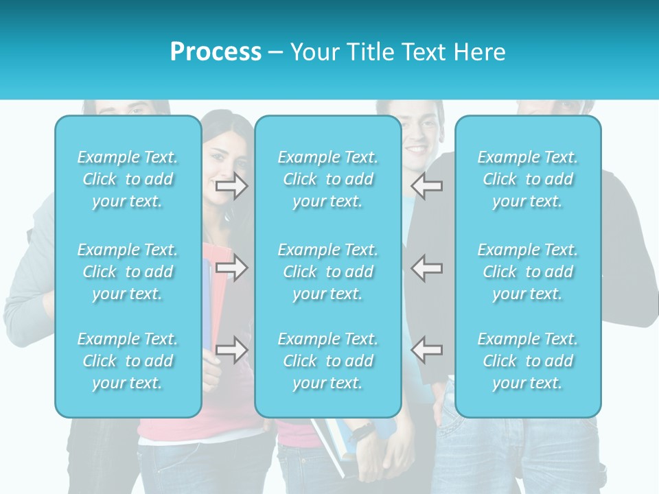 A Group Of People Standing Next To Each Other PowerPoint Template