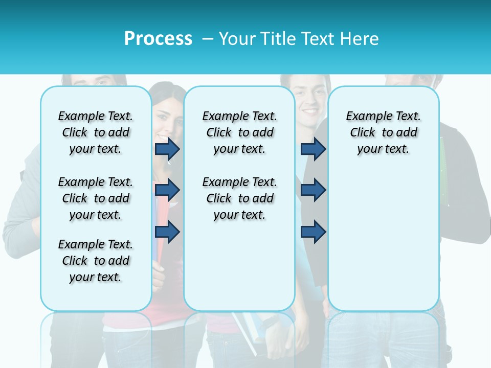 A Group Of People Standing Next To Each Other PowerPoint Template