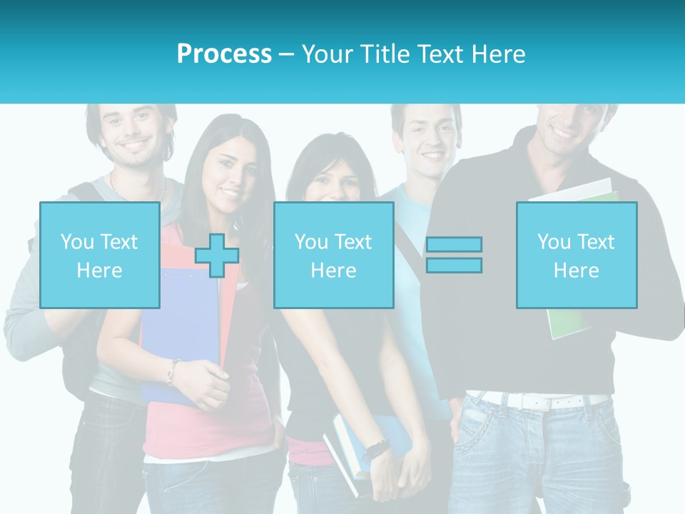 A Group Of People Standing Next To Each Other PowerPoint Template