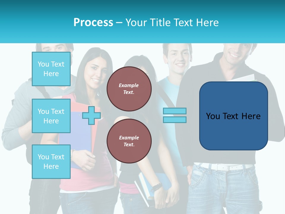 A Group Of People Standing Next To Each Other PowerPoint Template