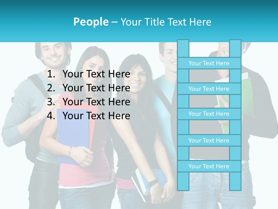 A Group Of People Standing Next To Each Other PowerPoint Template