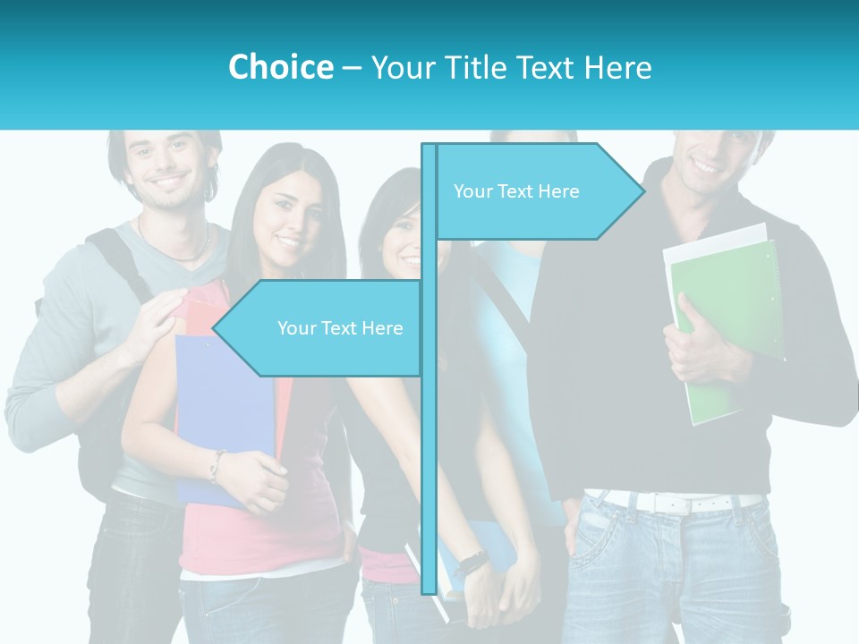 A Group Of People Standing Next To Each Other PowerPoint Template