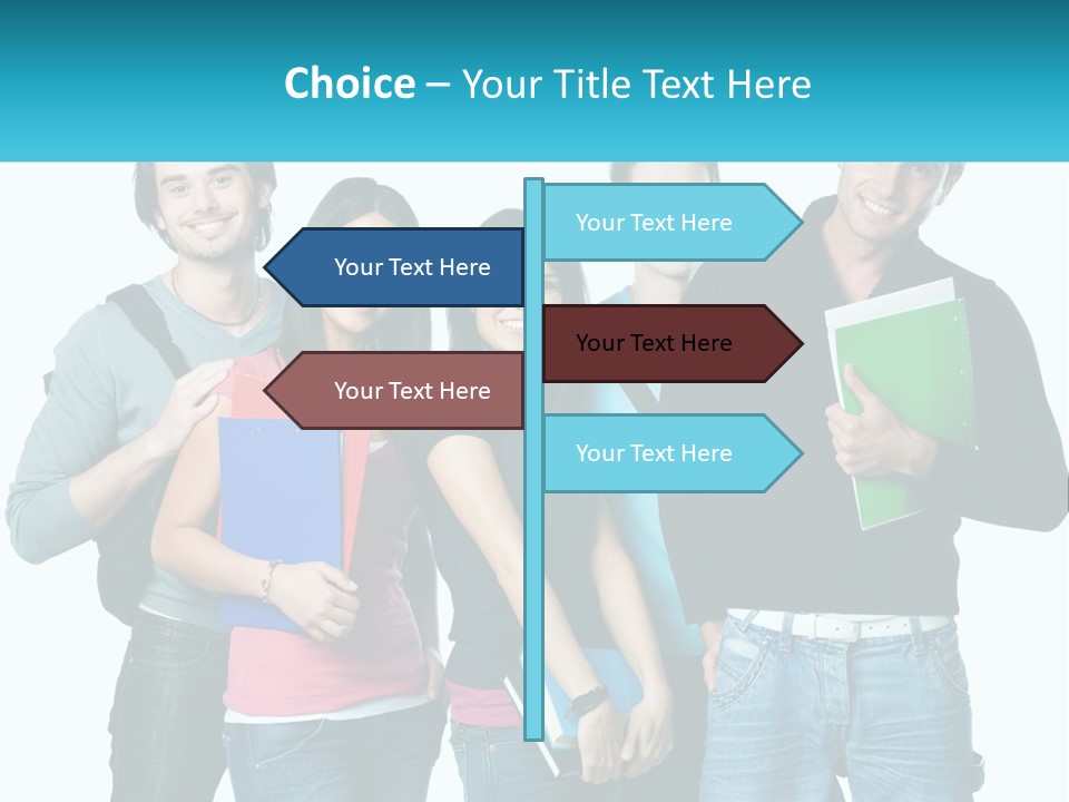 A Group Of People Standing Next To Each Other PowerPoint Template