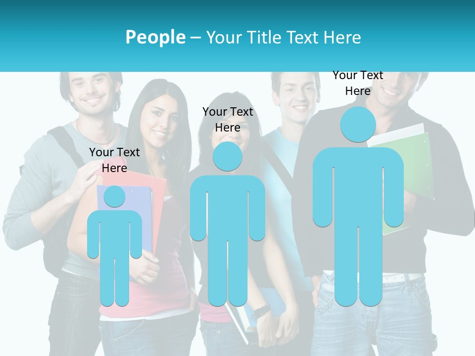 A Group Of People Standing Next To Each Other PowerPoint Template