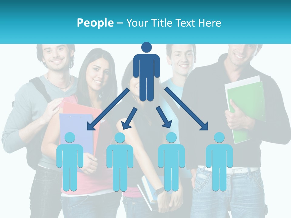 A Group Of People Standing Next To Each Other PowerPoint Template