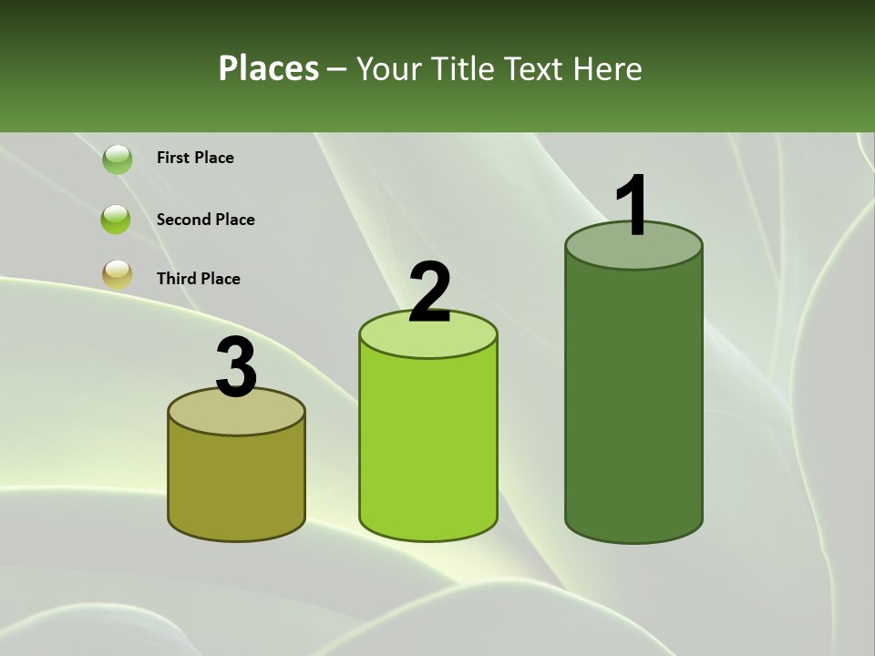 A Large Green Plant With Leaves On It PowerPoint Template