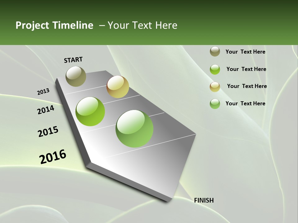 A Large Green Plant With Leaves On It PowerPoint Template