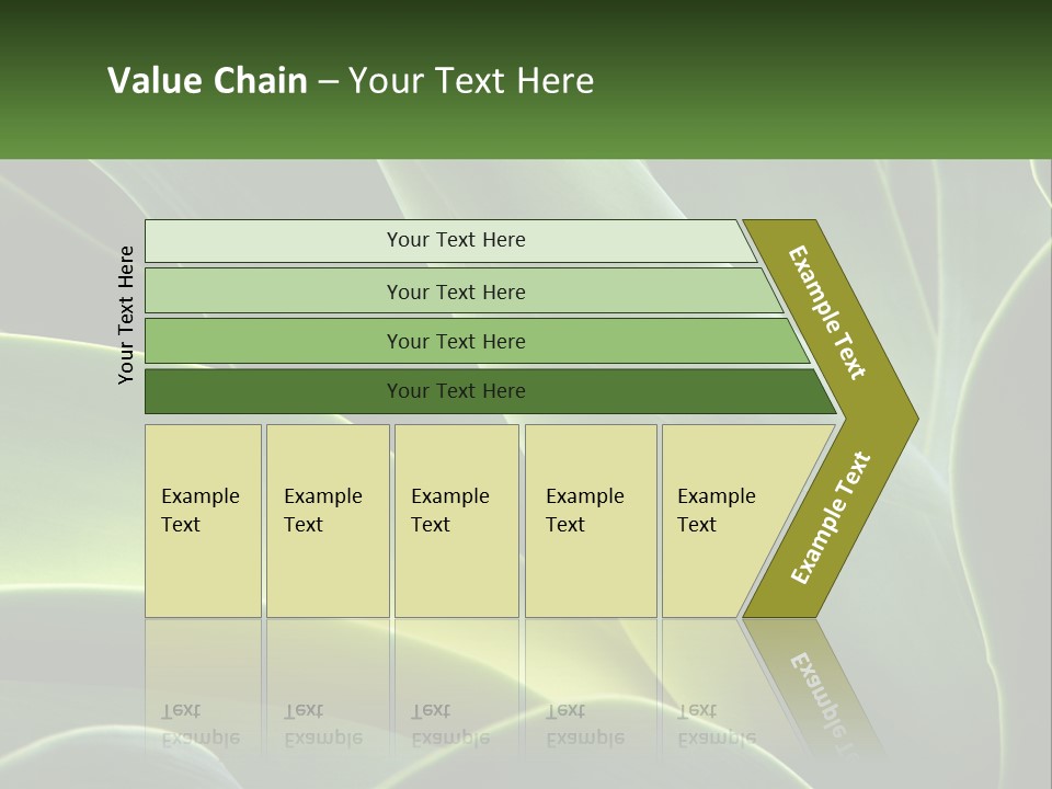 A Large Green Plant With Leaves On It PowerPoint Template