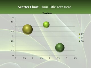 A Large Green Plant With Leaves On It PowerPoint Template