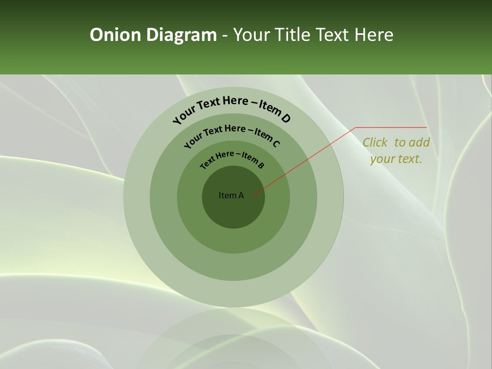 A Large Green Plant With Leaves On It PowerPoint Template