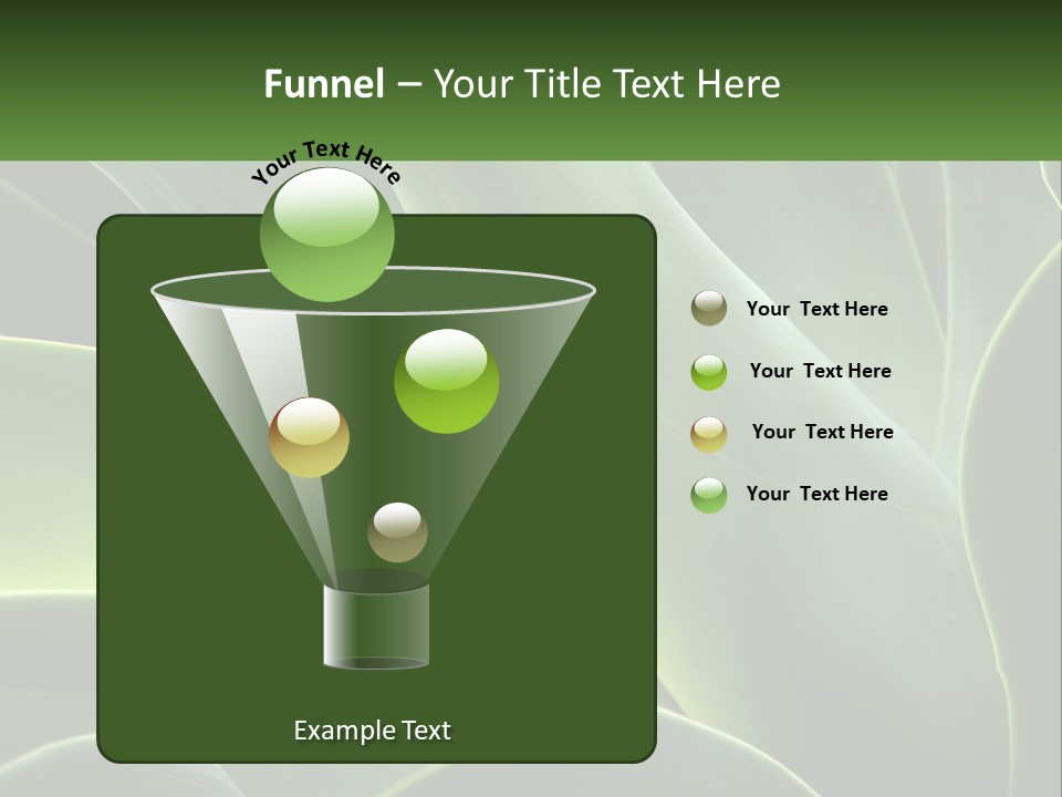 A Large Green Plant With Leaves On It PowerPoint Template