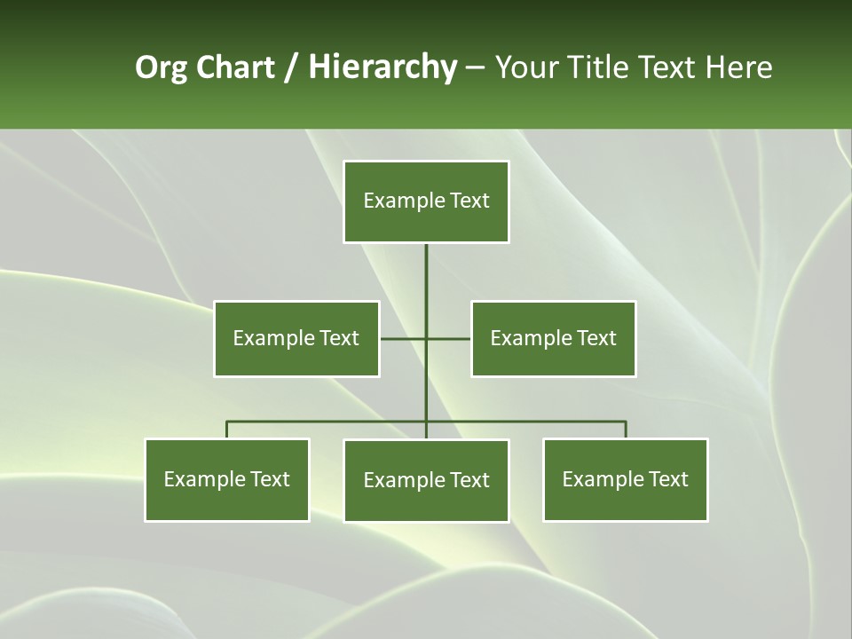 A Large Green Plant With Leaves On It PowerPoint Template
