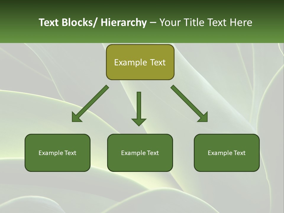 A Large Green Plant With Leaves On It PowerPoint Template