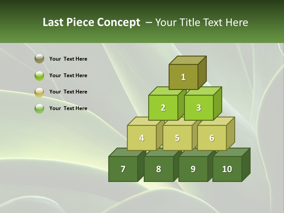 A Large Green Plant With Leaves On It PowerPoint Template