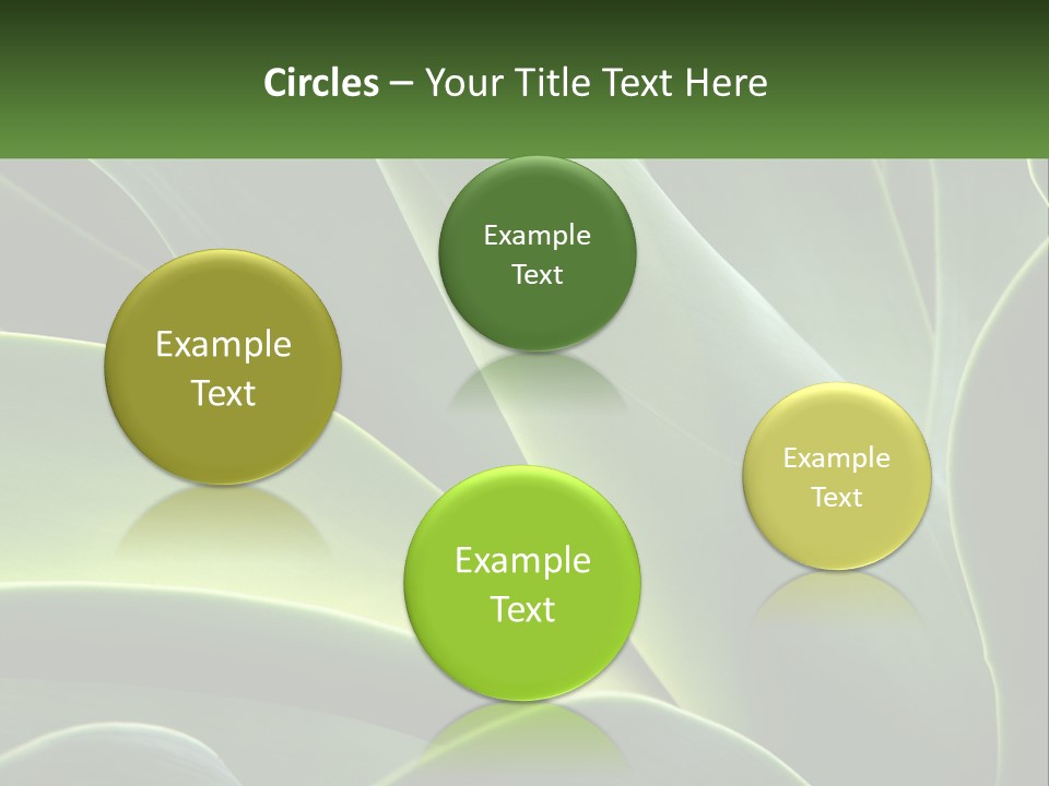 A Large Green Plant With Leaves On It PowerPoint Template