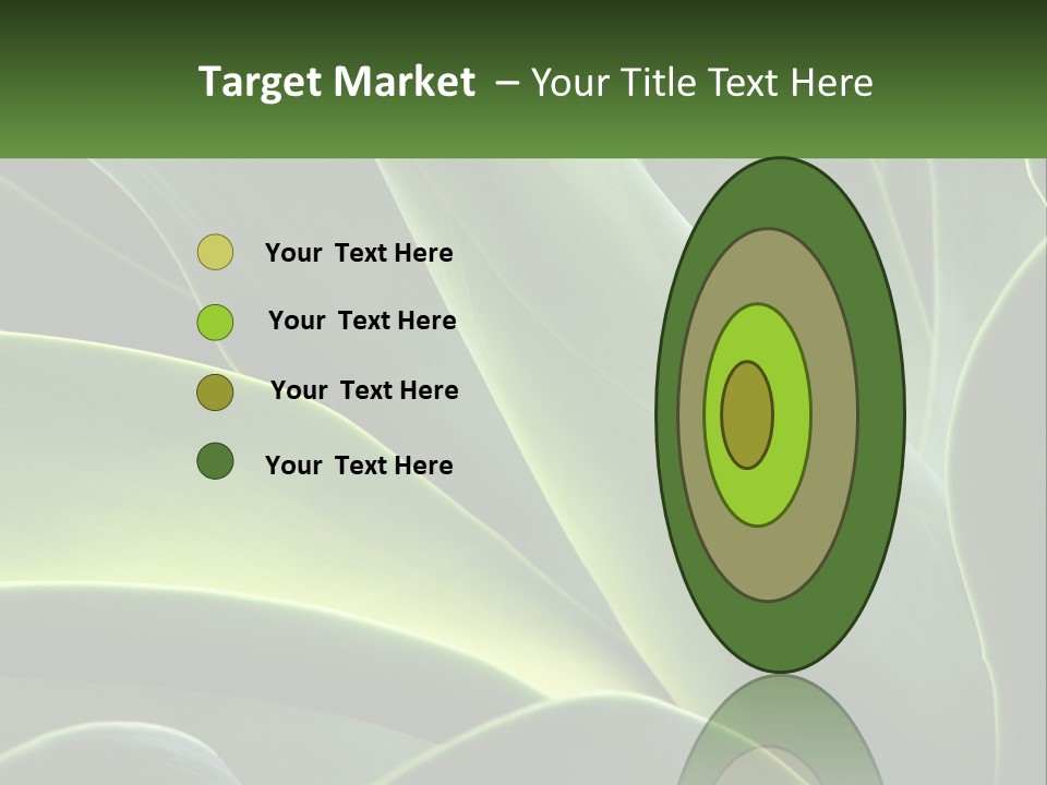 A Large Green Plant With Leaves On It PowerPoint Template