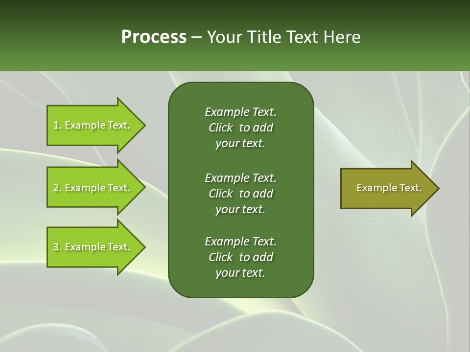 A Large Green Plant With Leaves On It PowerPoint Template
