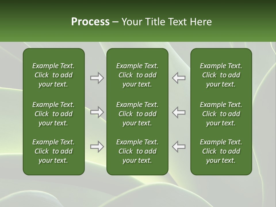 A Large Green Plant With Leaves On It PowerPoint Template